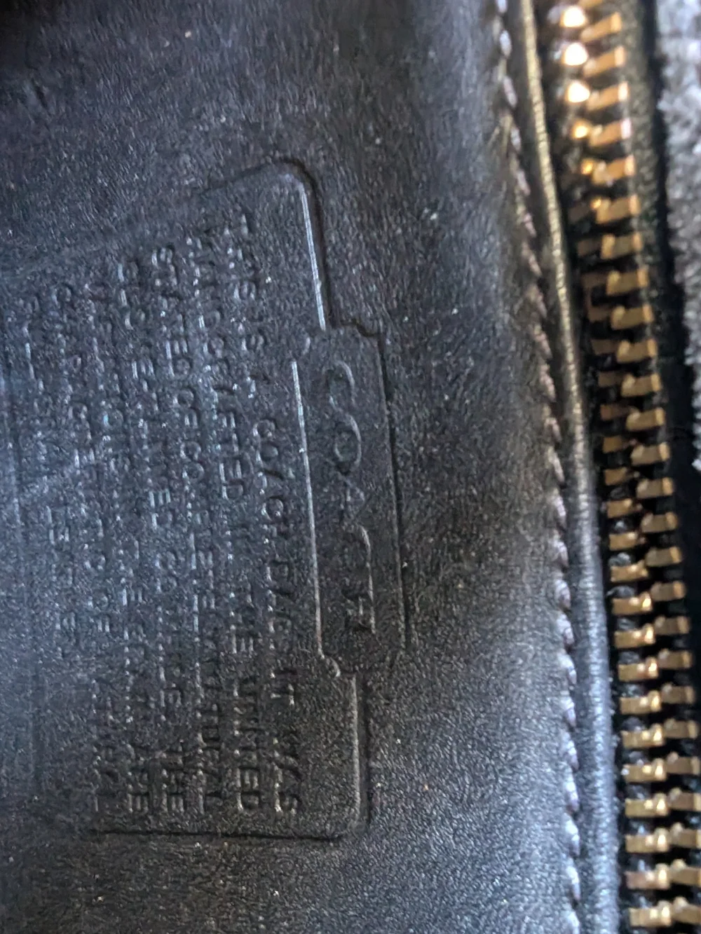 vintage Coach Murphy Bag styled with a glittery